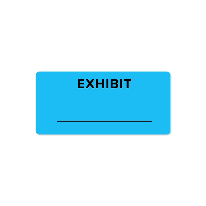 Exhibit Stickers - Exhibit - 2x1 Labels