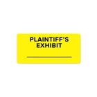 Exhibit Stickers - Plaintiff's Exhibit - 2x1 Labels