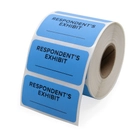 Respondent's Exhibit Labels - Fluorescent Blue