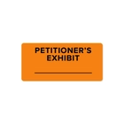 Exhibit Stickers - Petitioner's Exhibit - 2x1 Labels