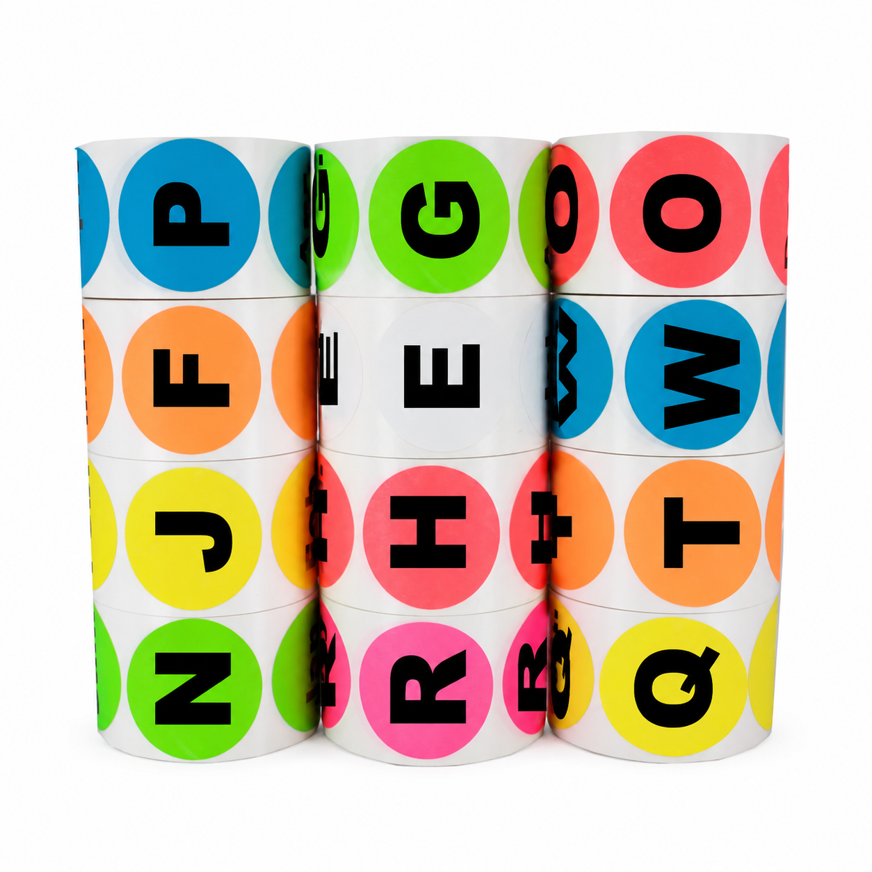 Lettered Labels A to Z | 1.5" Circles