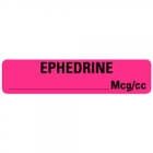 0.375" x 1.625" EPHEDRINE MCG/CC Drug Syringe Labels