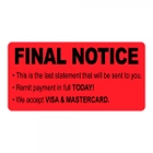 Final Notice Label Red