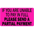 Partial Payment Labels