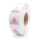 Maryland Universal Cannabis Symbol, THC Regulatory Warning Label, 0.75" Square