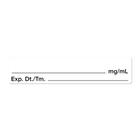 Blank .375" x 1.625" mg/mL Labels