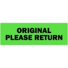 Original Please Return Labels