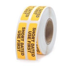 SHORT DATED USE FIRST Medical Labels