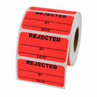 Rejected Inventory Labels 2" x 1"