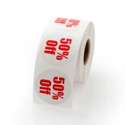 50 Percent Off Labels 1.5"