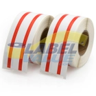 Dymo Compatible LV-30327 File Labels, Red Stripe
