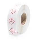 Universal THC Symbol Labels - 0.75" Square Labels