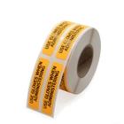 Fluorescent Orange Use Gloves When Administering Labels