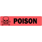 Poison with Cross Skull Image Veterinary Labels