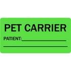 Pet Carrier Patient Name Veterinary Labels