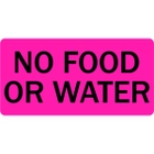 No Food or Water Veterinary Labels