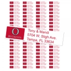 Ohio State University Buckeyes Custom Return Address Labels