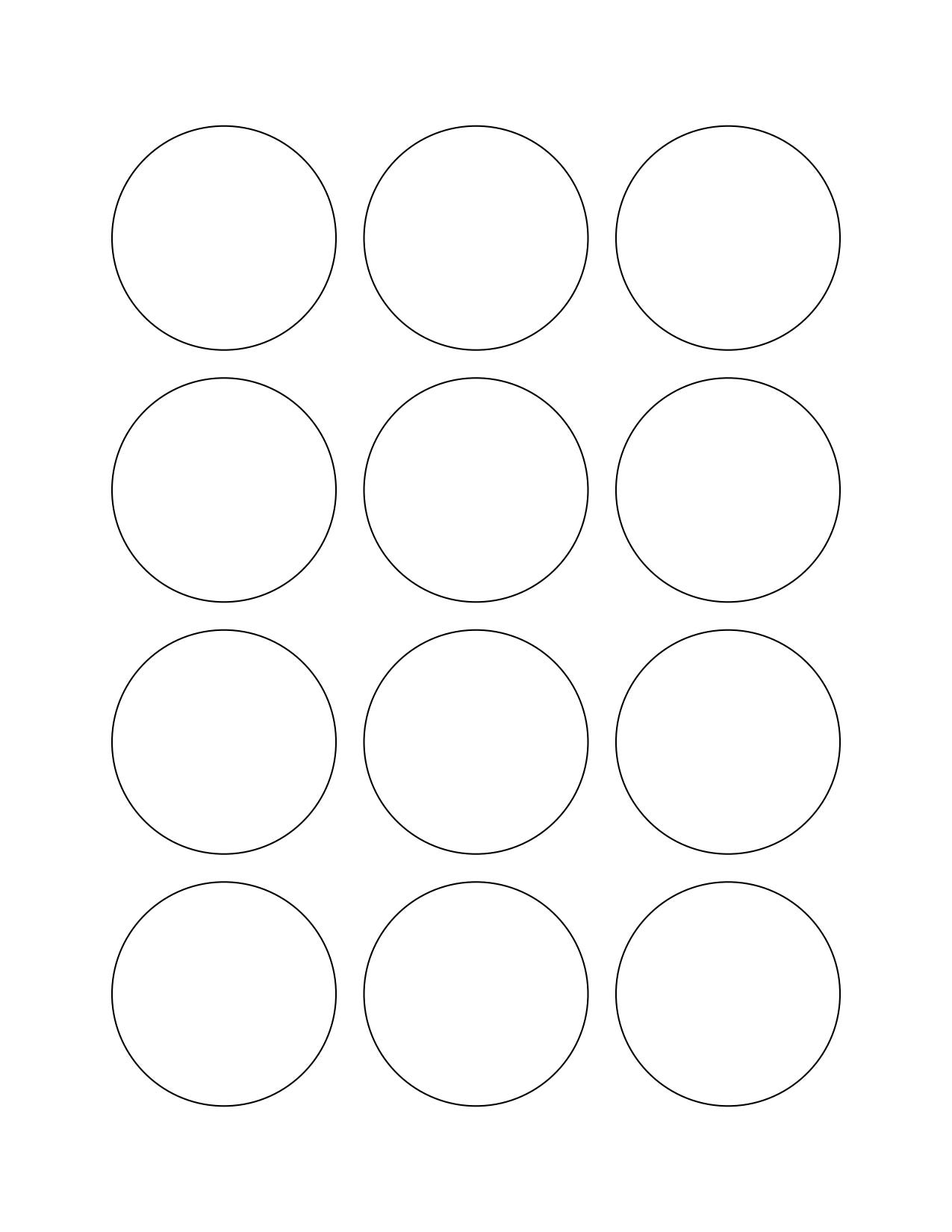 Custom 2" Circle Labels