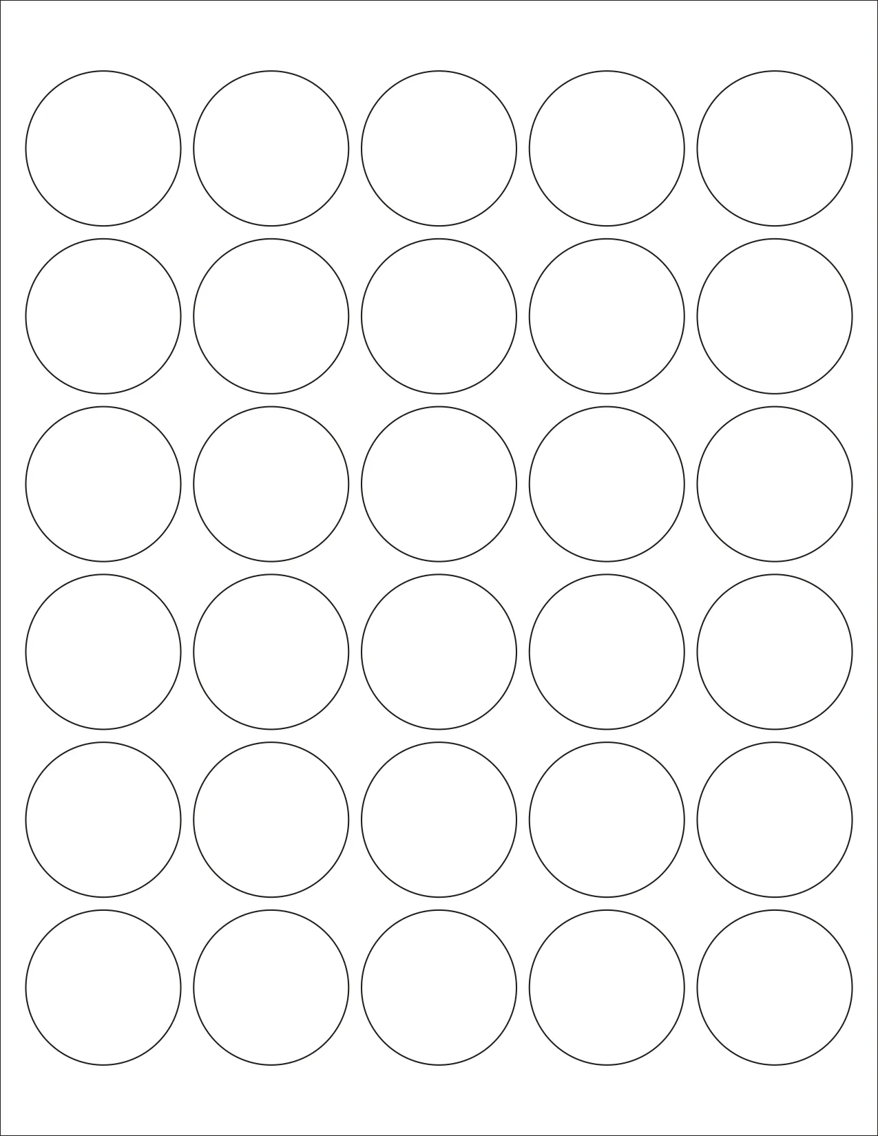 Custom 1.5" Circle Labels