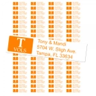 University of Tennessee Volunteers Custom Return Address Labels