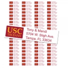 University of Southern California Trojans Custom Return Address Labels