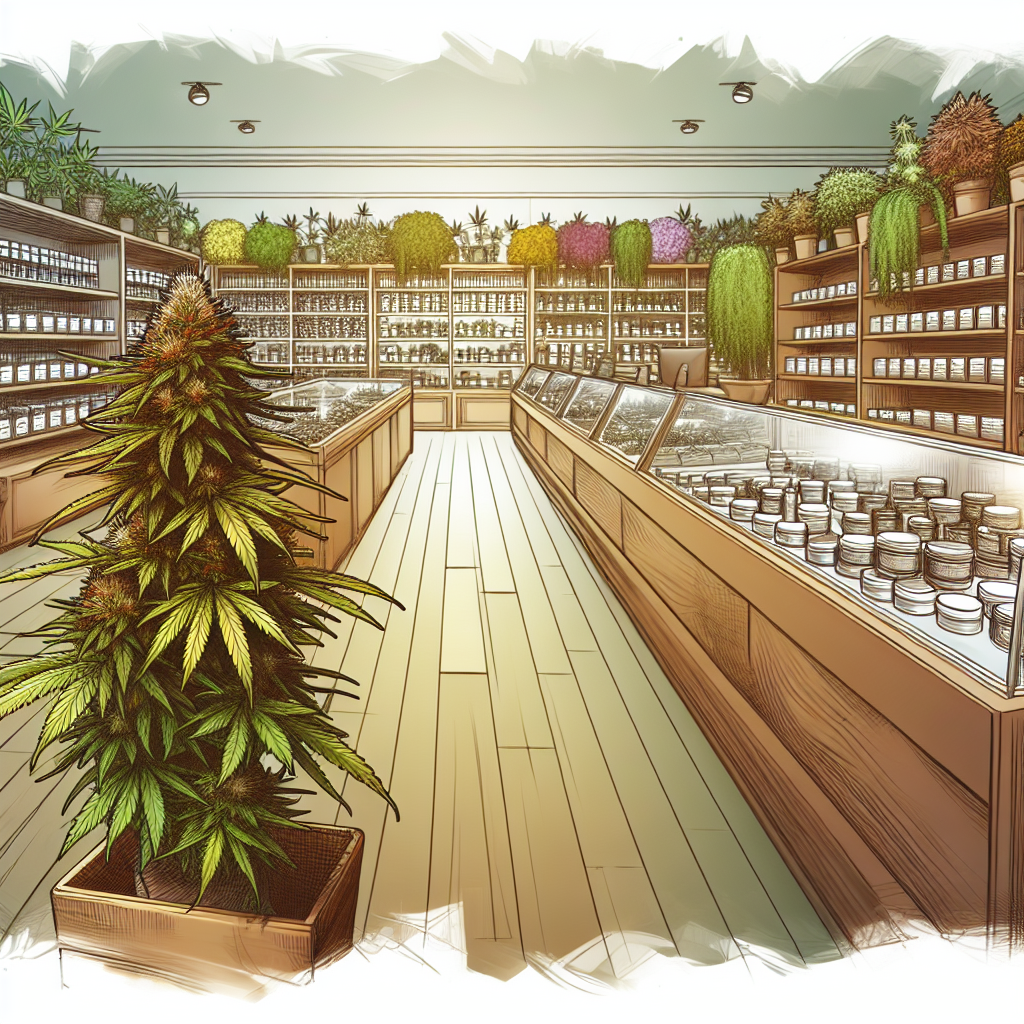 cannabis products illustration